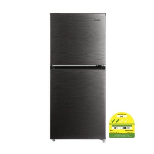 Midea MDRT307MTB Top Freezer Refrigerator 204L