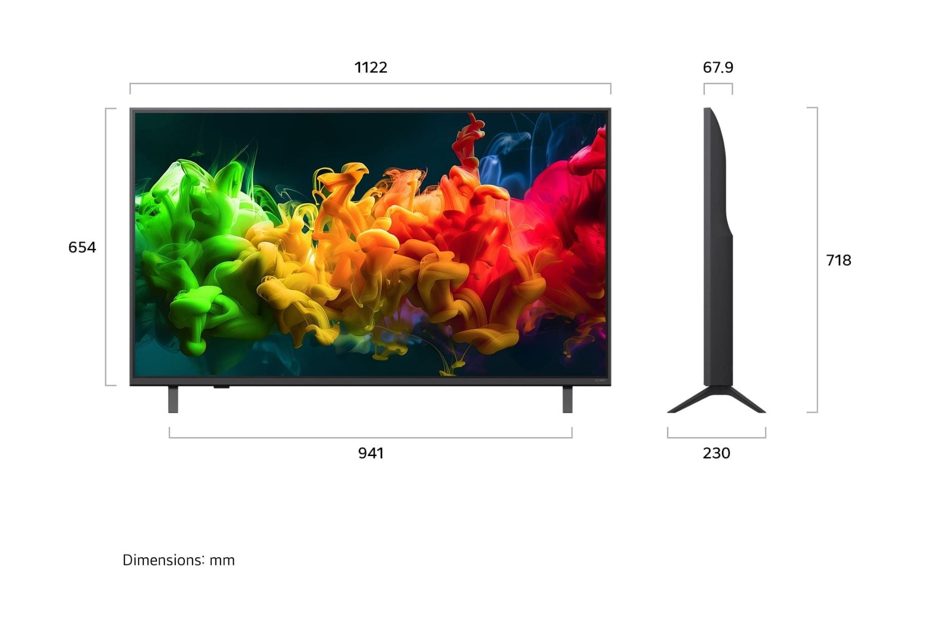 LG 50QNED80BSA.ATC 4K QNED evo Smart TV(50 Inch)Energy Efficiency Class 4)