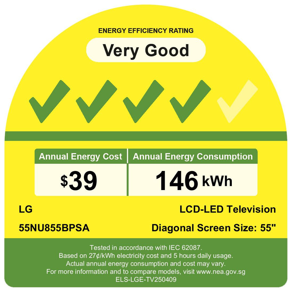 LG 55NU855BPSA.ATC Nano 4K UHD SMART TV(55 Inch)(Energy Efficiency Class 4)