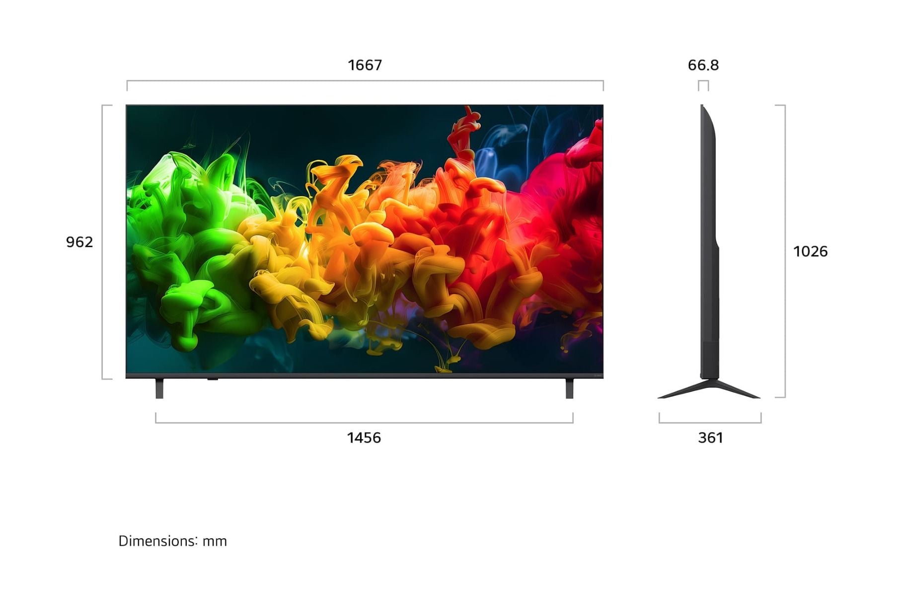 LG 75QNED80BSA.ATC  4K QNED evo Smart TV(75 Inch)Energy Efficiency Class 4)