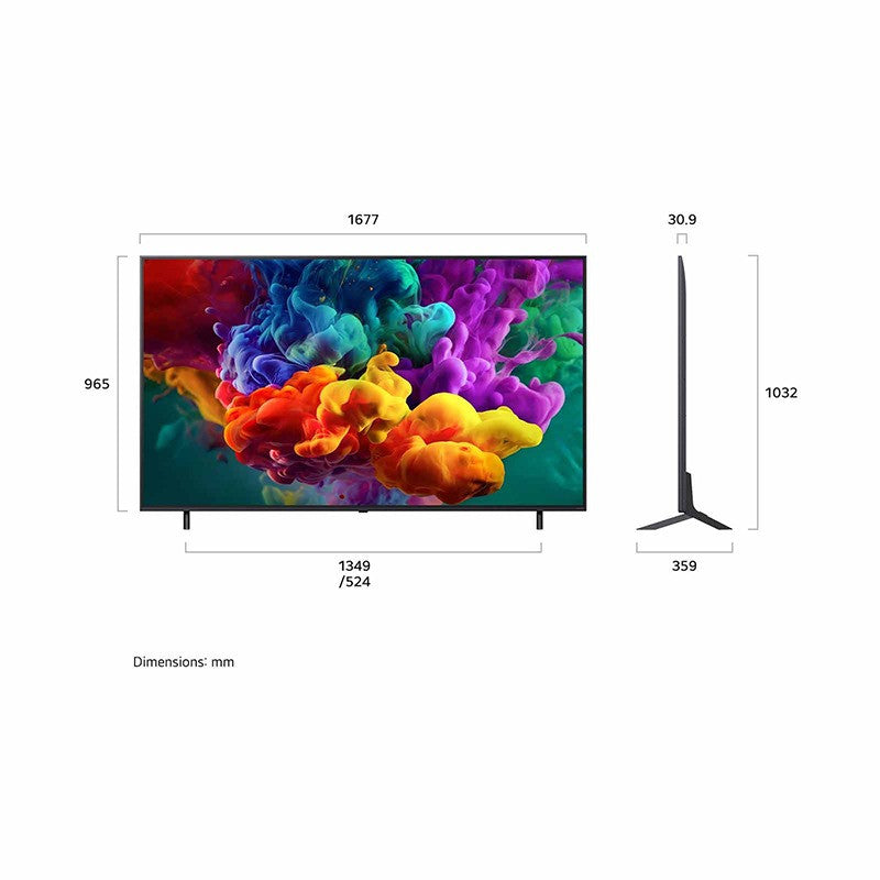 LG 75QNED86BSA.ATC QNED EVO MINILED 4K SMART TV(75INCH)(Energy Efficiency Class 4)