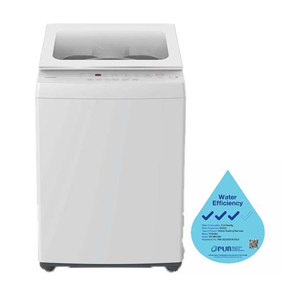 TOSHIBA AW-M901BS TOP LOAD WASHING MACHINE(8kg)(Water efficiency Class 3)