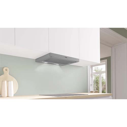 BOSCH DFS067A51B Silver metallic Telescopic cooker hood (60cm)