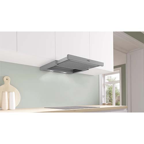 BOSCH DFS067A51B Silver metallic Telescopic cooker hood (60cm)