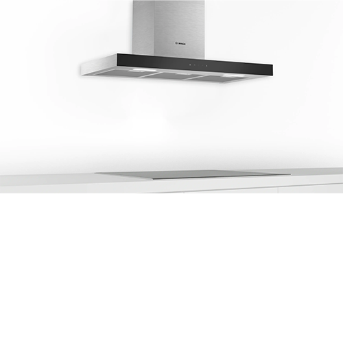 BOSCH DWBM98G50B Stainless steel Wall-mounted cooker hood (90cm)