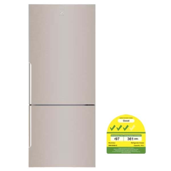 Electrolux EBE4500B-G Bottom Freezer Refrigerator(421L)(Energy efficiency Class 3)