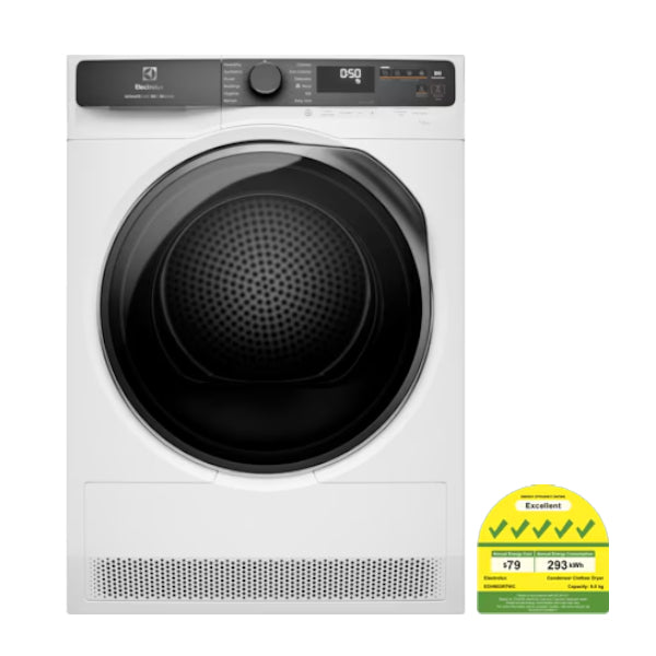 ELECTROLUX EDH903R7WC UltimateCare 700 heat pump dryer(9KG)(Energy Efficiency 5 Ticks)