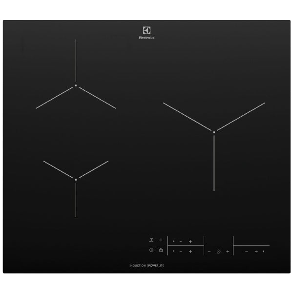 ELECTROLUX EHI6322BF built-in induction hob with cooking zones