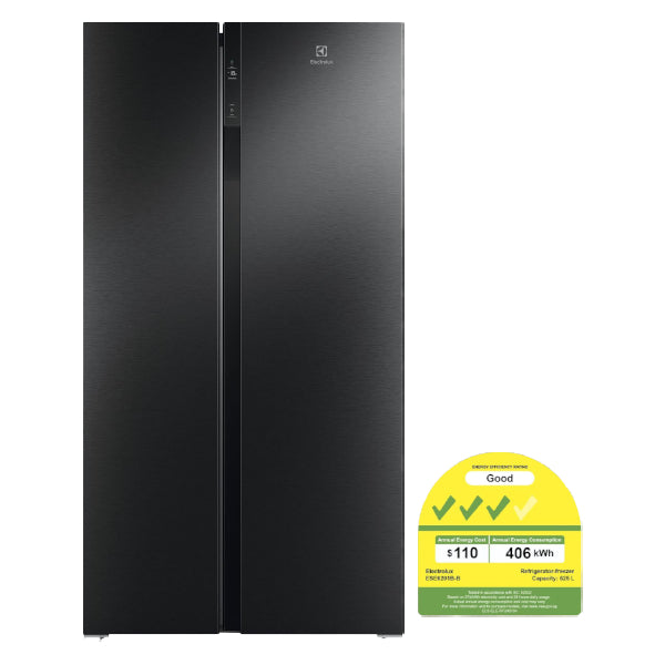 ELECTROLUX ESE6201B-B side by side refrigerator(625L)(Energy Efficiency Class 3)