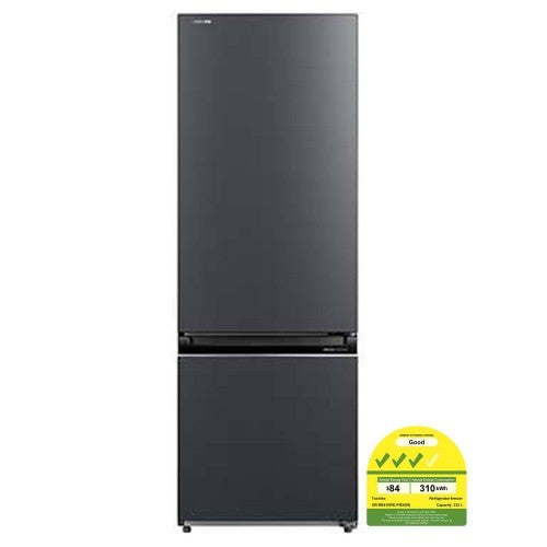 TOSHIBA GR-RB410WE-PMX(06) Bottom Freezer Refrigerator (332L)(Energy Efficiency Class 3)