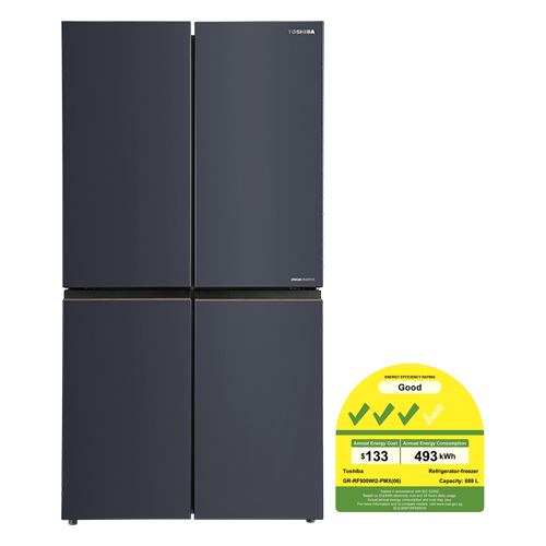 TOSHIBA GR-RF900W12-PMX(06) Multi Door Fridge(688L)(Energy Efficiency Class 3)