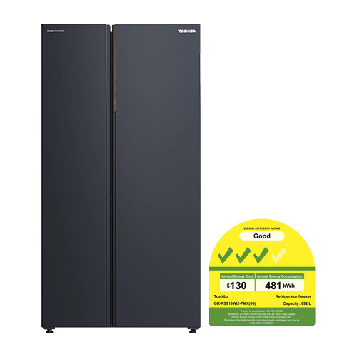 TOSHIBA GR-RS910WI2-PMX(06) Side by Side Fridge(692L)(Energy Efficiency Class 3)