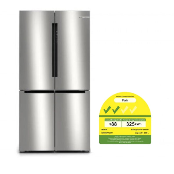 BOSCH KFN96APEAG French door bottom freezer(593L)(Energy efficiency Class 2)