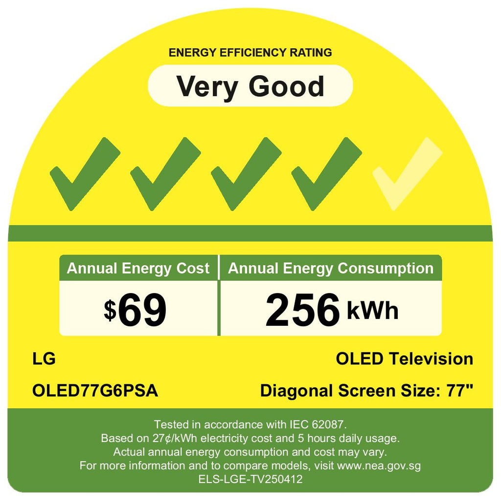 LG OLED77G6PSA.ATC OLED evo 4K SMART TV(77 Inch)(Energy Efficiency Class 4)