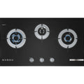BOSCH PMD83D31AX(LPG) 3 Burner Tempered glass, Black Gas Hob(78CM)