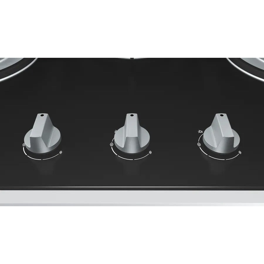 BOSCH PMD83D31AX(LPG) 3 Burner Tempered glass, Black Gas Hob(78CM)