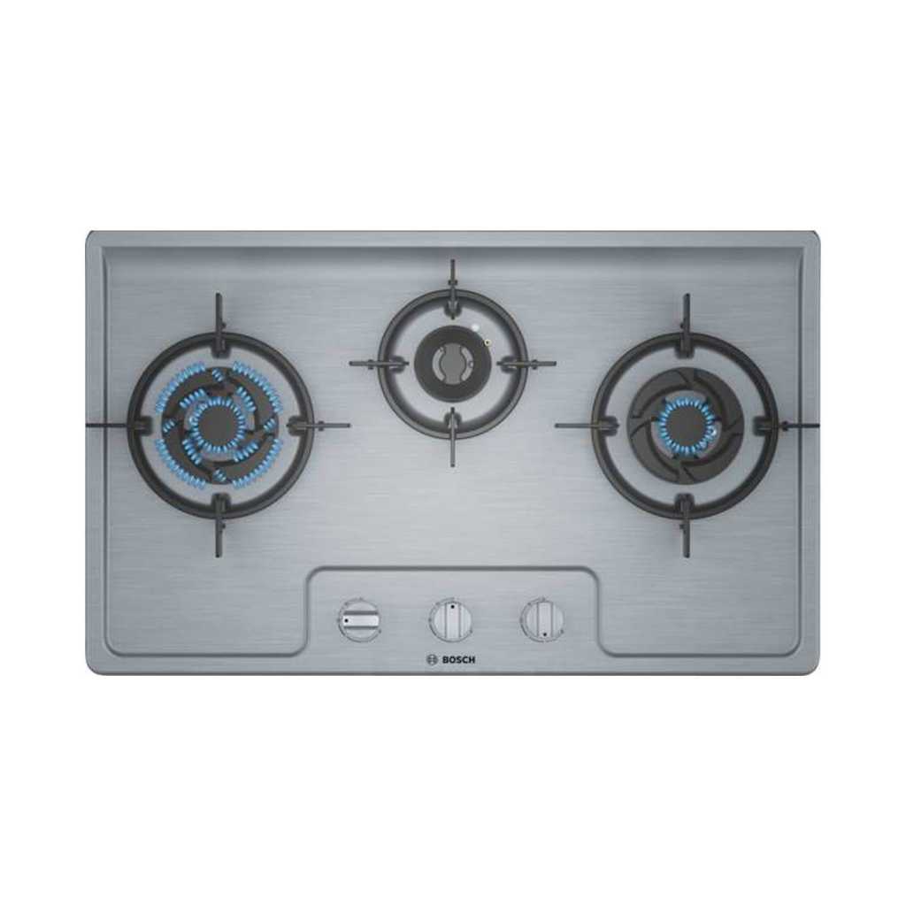BOSCH PMD83D51AX(LPG) 3 Burner Stainless steel GasHob(76CM)
