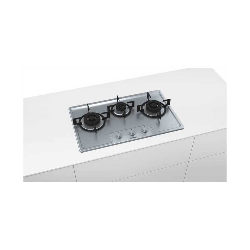 BOSCH PMD83D51AX(LPG) 3 Burner Stainless steel GasHob(76CM)