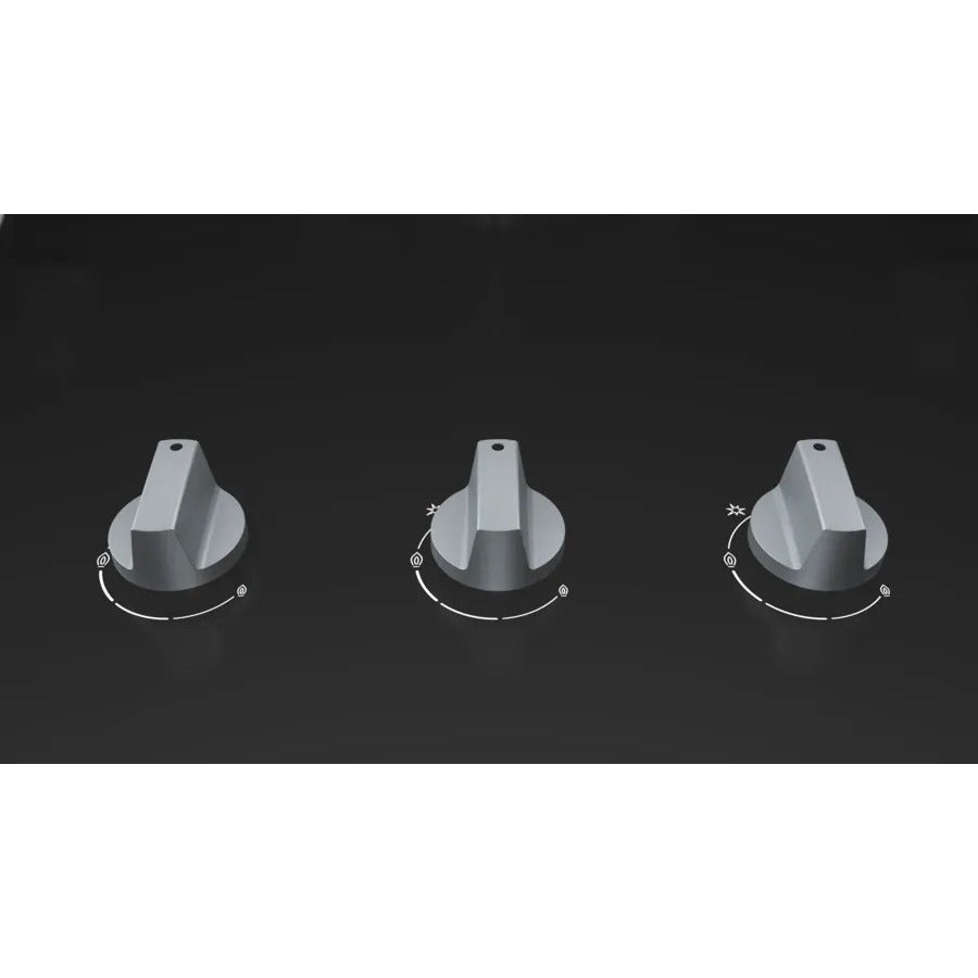 BOSCH PMD93D31AF(PUB) 3 Burner Tempered glass, Black Gas Hob(92CM)