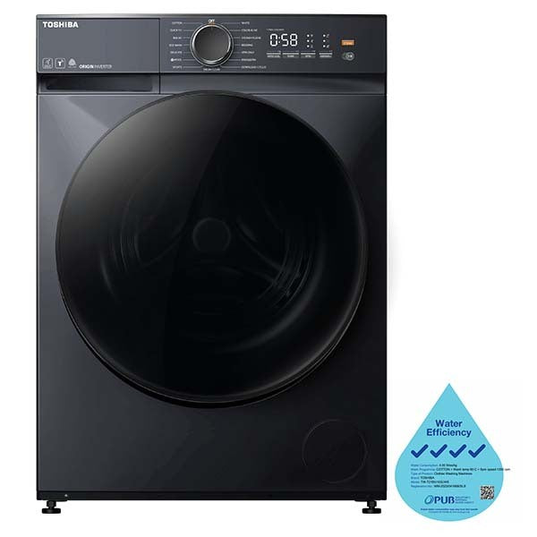 TOSHIBA TW-T21BU105UWS(MG) FRONT LOAD WASHING MACHINE(9.5KG)(Water Efficiency Class 4)