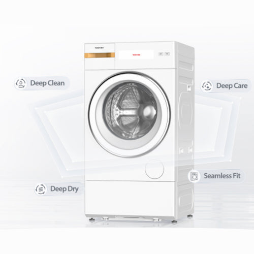 TOSHIBA TWD-T39BZP130MWS(WW) Frontload Combo Washer dryer(17kG/7kG)(Water Efficiency Class 4)