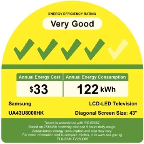 SAMSUNG UA43U8000HKXXS 4K SMART LED TV(43 Inch)(Energy Efficiency Class 4)