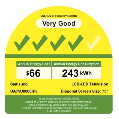 SAMSUNG UA75U8000HKXXS 4K SMART LED TV(75 Inch)(Energy Efficiency Class 4)