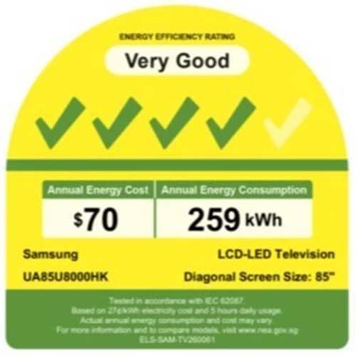 SAMSUNG UA85U8000HKXXS 4K SMART LED TV(85 Inch)(Energy Efficiency Class 4)