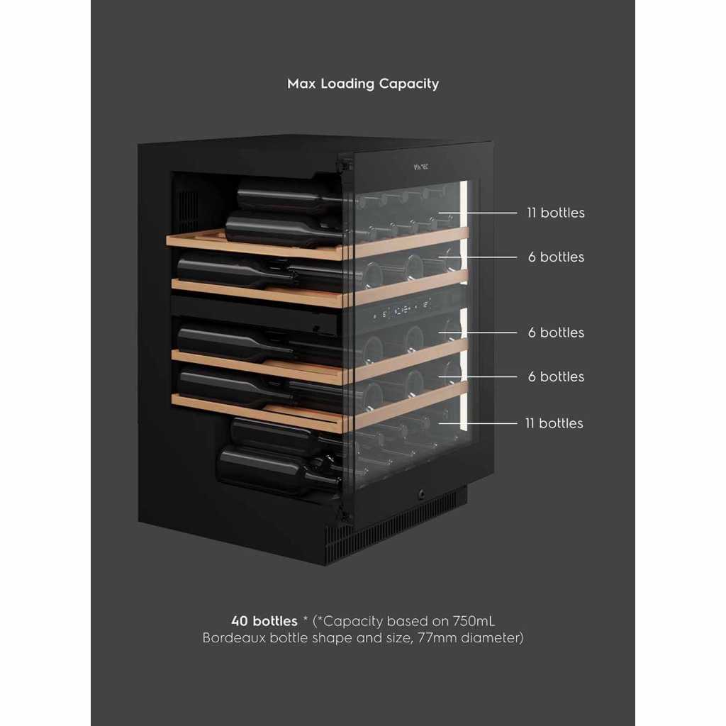 VINTEC VWD820SCB-X WINE CELLAR(40 BOTTLES)