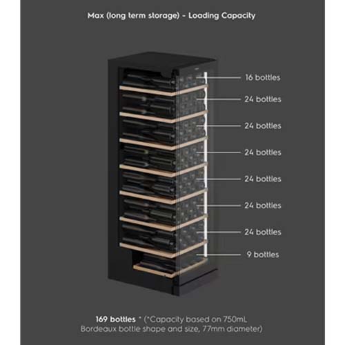 VINTEC VWS175FAB-X Single Zone Wine Cabinet(169 Bottle)