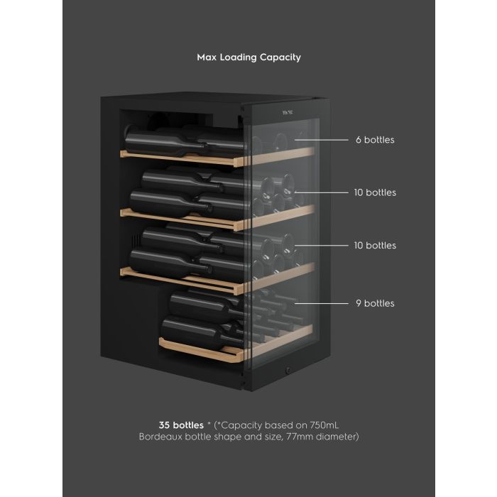 VINTEC VWS830FCB-X WINE CELLAR(35 BOTTLES)