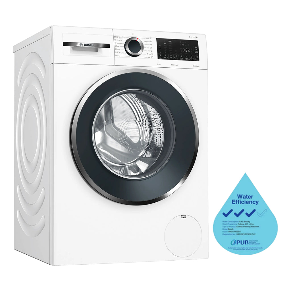 BOSCH WGG234E0SG Frontload Washing Machine(8KG)(Water Efficiency Class 3)