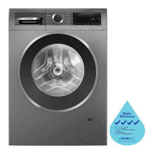 BOSCH WGG24401SG FRONT LOAD WASHER(9KG)(Water Efficiency Class 4)