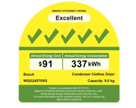 Bosch WQG24570SG Heat Pump Tumble Dryer (9kg)(Energy Efficiency 5 Ticks)