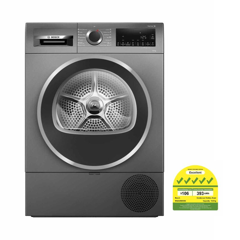 BOSCH WQG25303SG Heat pump tumble dryer (10kg)(Energy Efficiency 5 Ticks)