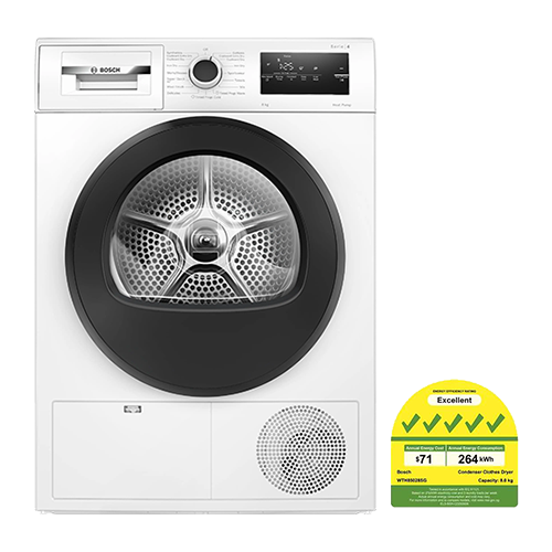 BOSCH WTH85028SG Heat pump tumble dryer(8kg)(Energy Efficiency Class 5)