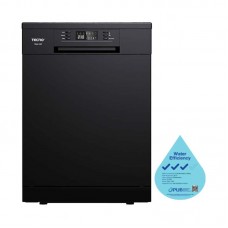 TECNO TDW120P/BK Built-in Free-standing Dishwasher