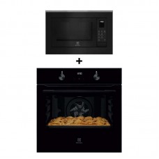 (Bundle) ELECTROLUX KOIGH00KA built-in single oven(72L) + EMSB25XC built-in combination microwave oven(25L)