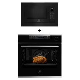 (BUNDLE) ELECTROLUX KOCBP21XA built-in single oven(72L) + EMSB25XC built-in combination microwave oven(25L)