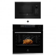 (BUNDLE) ELECTROLUX KOCBP21XA built-in single oven(72L) + EMSB25XC built-in combination microwave oven(25L)