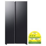 SAMSUNG RS70F65Q3FSS SIDE BY SIDE FRIDGE(655L)(Energy Efficiency Class 3)