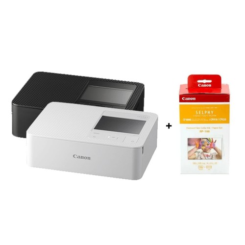 Canon SELPHY CP1500 Compact Photo Printer with RP-108 Ink/Paper Set Bundle  Kit